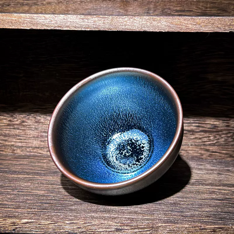 名家藍麒麟建盞盞杯手工個人專用主人杯茶杯茶盞茶碗陶瓷天目盞-Taobao