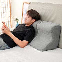 Bedside Pillow Cushion, Ergonomic Neck Support Backrest Pillow, Lying down and Playing with Mobile Phone Pillow, Multi-Functional Leg Pillow
