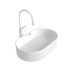 Prel Vertical Pattern Countertop Wash Basin Single Basin Home Bathroom Balcony Ceramic Small Wash Basin Basin