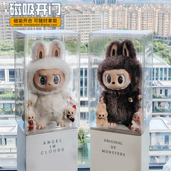 Labubu Archangel Leader Acrylic Dustproof Display Box Showcase Labubu Zimomo 10Th Anniversary Roman Column