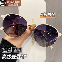 High-End Round-Frame Sunglasses for Women, 2026 New Model, Anti-Uv Polarized Sunglasses, Can Be Fitted with Prescription Lenses
