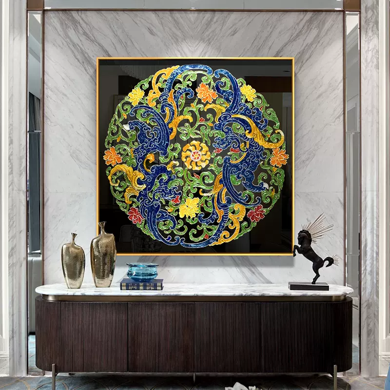 ほうろう彩の装飾画 珐琅彩装饰画