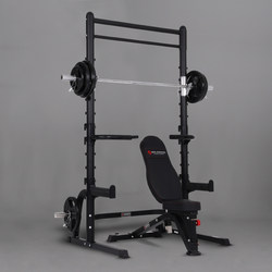 Free Squat Barbell Rack Chest Press Bench Press Machine Home Use Simple Professional Half-Frame Integrated Gantry Rack Fitness Equipment