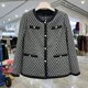 Fashionable mom wear small fragrant style short jacket 2025 autumn new style foreign style noble tops for middle-aged and elderly people