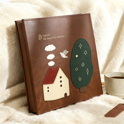 Photo Album, Large-Capacity Family DIY Photo Storage Album, Handmade Self-Adhesive Laminated Couple's Polaroid Souvenir Album