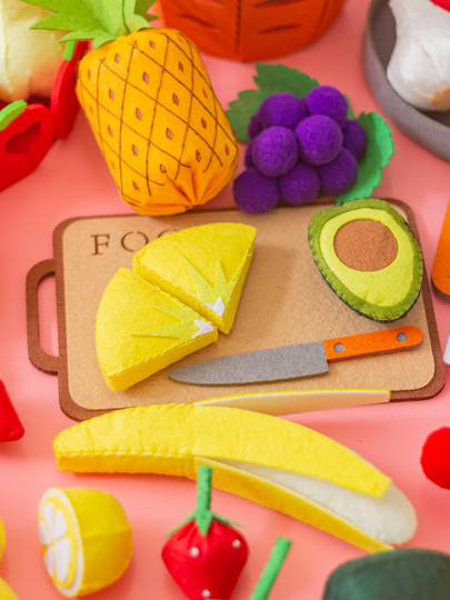フェルトままごと フェルト野菜＆果物おままごとハンドメイド28個
