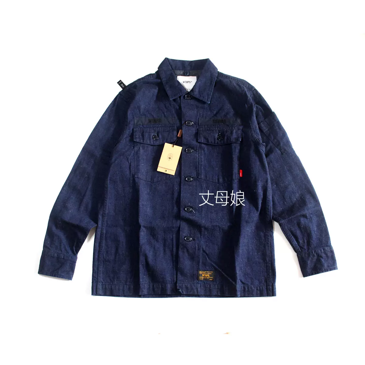 现货WTAPS BUDS LS 03/SHIRT.COTTON.DENIM 牛仔两袋二袋衬衫17AW-Taobao