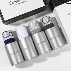 
Men's underwear modal cotton crotch large size boxer briefs boxer briefs gift box