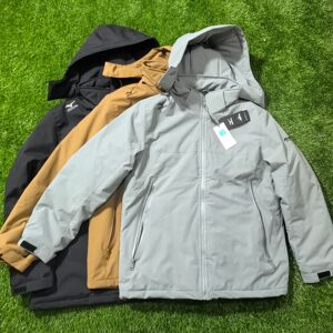 
Mizuno outdoor mountaineering football warm hooded windproof and rainproof jacket warm sports cotton clothing