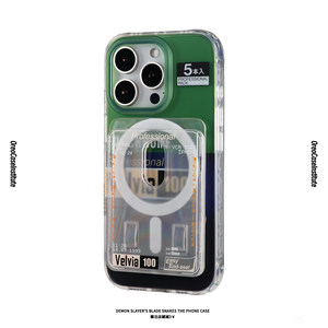 Fujifilm magnetic phone case suitable for Apple 17 Promax protective case literary niche matte iPhone 16 Pro anti-fall couple film camera retro protective case