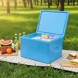 Extra-Large Epp Insulated Box, Food-Grade Thickened Take-Out Box, High-Density Foam Box, Lunch Box, Refrigerated Box for Stall Use