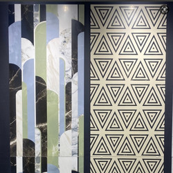 Soft Light Tiles Hotel Background Wall Tiles All-Ceramic Floor Tiles Tile Master Space Designer 29 Degree Glazed Tiles