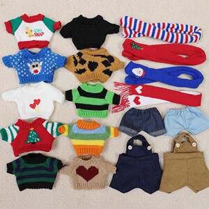 
Doll trousers 23cm dog clothes Christmas winter clothes dress skin doll small doll cotton doll sweater