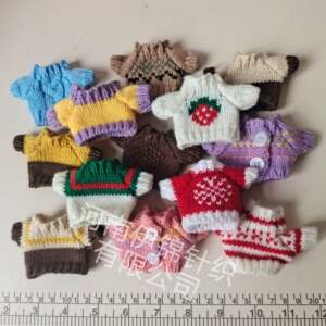 
Ready stock 10cm baby clothes labubu Labubu master dog West Highland 14cm plush doll pendant accessories