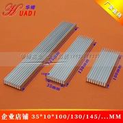 Ống điện tử tản nhiệt 35*10*100/130/145/200mm có thể xử lý lỗ tản nhiệt khối tản nhiệt bằng nhôm