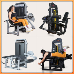 Sitting Leg Flexion and Extension Training Equipment, Commercial Gym Leg Flexion and Extension Machine, Leg Curl and Extension All-In-One Machine, Leg Strength Equipment