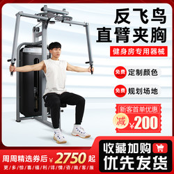 Straight-Arm Chest Press Machine, Reverse Fly Butterfly Machine, Commercial Gym-Specific Equipment for Chest Strength Training