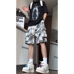 American style camouflage cargo shorts for men summer teenagers