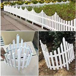 Plastic Fence European-Style Fence Outdoor Garden Flower Bed Vegetable Garden Campus Villa Courtyard Decorative Fence Small Fence