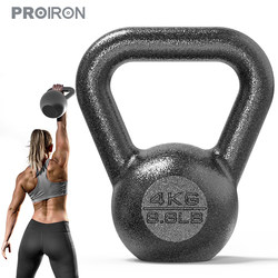 Proiron/Kettlebell for Women's Fitness, Home Use Cast Iron Squat Equipment, Kettle Lift Dumbbell 8kg Fitness Equipment