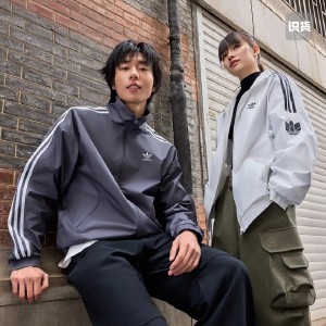 
Greasy uncle Adidas clover men's and women's sports casual stand-up collar woven jacket JI7535 JI7533