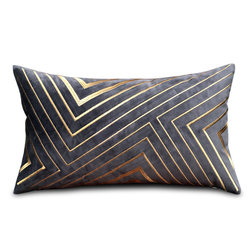 Gold Thread Embroidered Throw Pillow for Sofa, Space Silver Sequin Cushion Cover, Light Luxury Model Home Soft Pillow, Bed Backrest Pillow, Lumbar Pillow