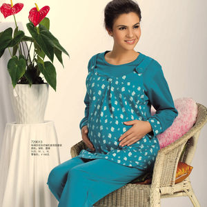 Pregnant women fake two-piece suspender breastfeeding confinement full-size cotton breastfeeding clothes for pregnant women in spring and autumn long-sleeved home clothes set