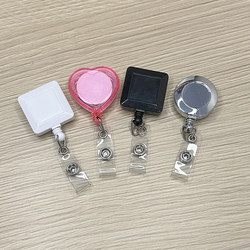20 High-End Retractable Badge Reels Nurse Badge Clips Anti-Lost Id Card Work Lanyards Badge Pullers