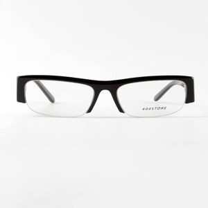
404's shop retro miu series nerdy half-frame intellectual plate glasses frame with degree myopia anti-blue light