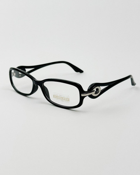 404 store retro functional future style flat glasses with high myopia, plain face, refined frame for men and women