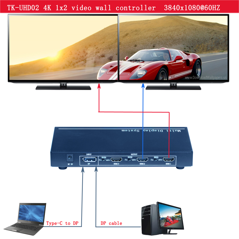 4K 2ȭ LCD TV ö̼ 3840X1080 60HZ Է  2ȭ  TK-UHD02-