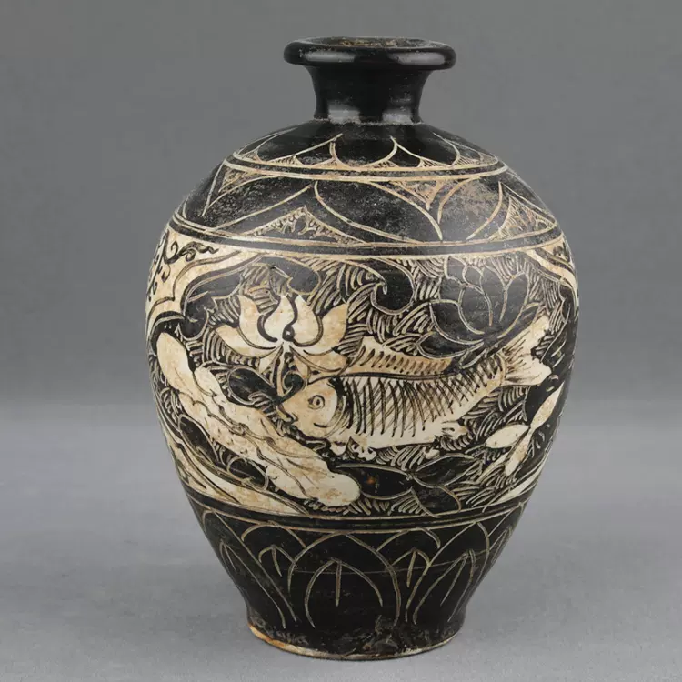 中国美術 古玩 中國磁州窑製 花瓶 美品