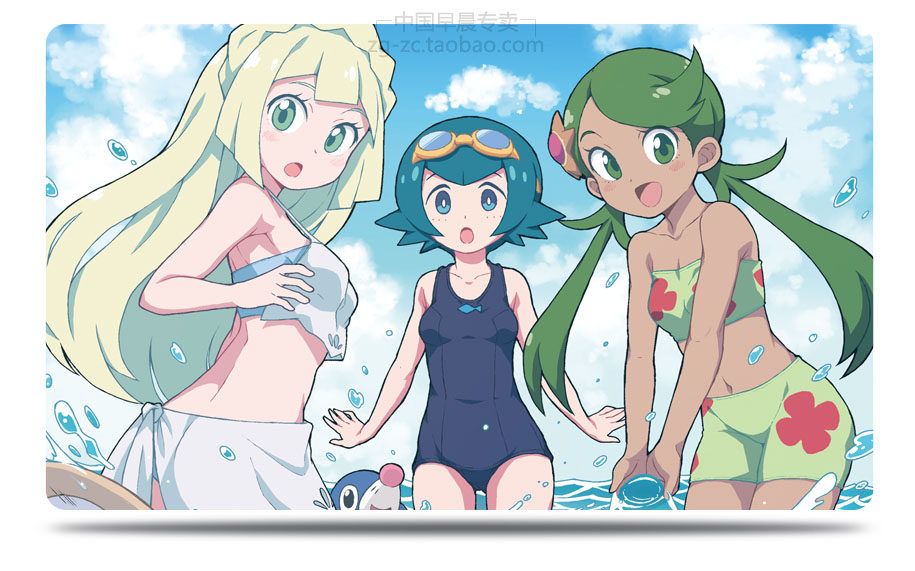 Amazing swimsuit Lily Ai brand pad water lotus game king card