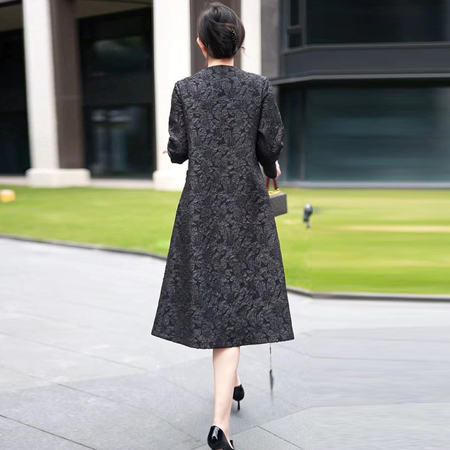 Long-sleeved Windbreaker Trend Wild Woolen Coat Spring and Autumn Large Size Woman's Clothing