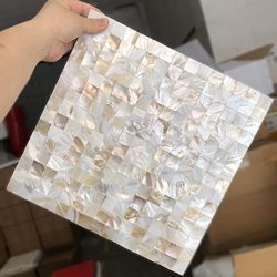 Colorful light oil flower shell mosaic