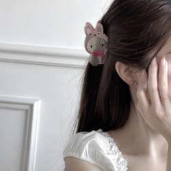 Cute Kitty Shark Clip Kitten Hair Clip Acetate Hellokt Ponytail Clip Cartoon Summer Girl Hair Accessory