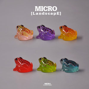
Bored, glow-in-the-dark frog, toad, bullfrog, cute little animal, model micro-landscape DIY scene accessories