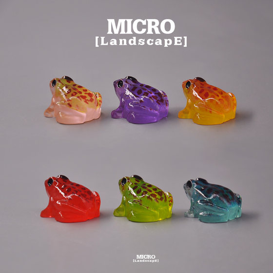 
Bored, glow-in-the-dark frog, toad, bullfrog, cute little animal, model micro-landscape DIY scene accessories