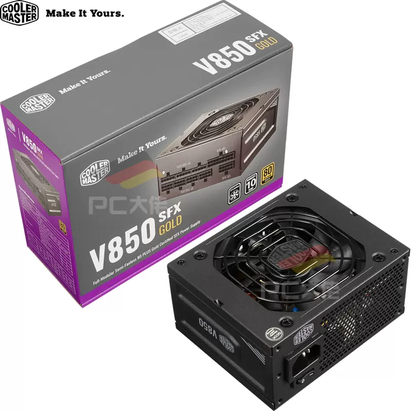 酷冷至尊V850 金牌850W SFX itx 4x显卡供电全模组全新台式机电源-Taobao