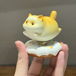 2026 Jingdezhen Ceramic Fortune-Bringing Kitten Rotating Ornament Home Decoration New Year Gift Ideal for Gifting