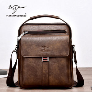 
Tianhong Kangaroo men's bag shoulder bag crossbody bag handbag casual hanging bag cowhide men's bag genuine leather shoulder bag