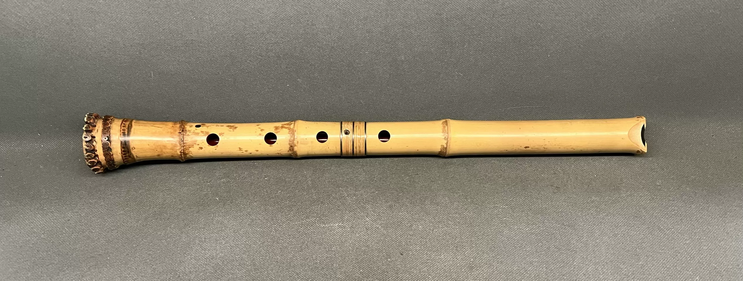 尺八　胡蝶曲管　一尺四寸　都山流 都山流 尺八 蝴蝶 尺七寸管？