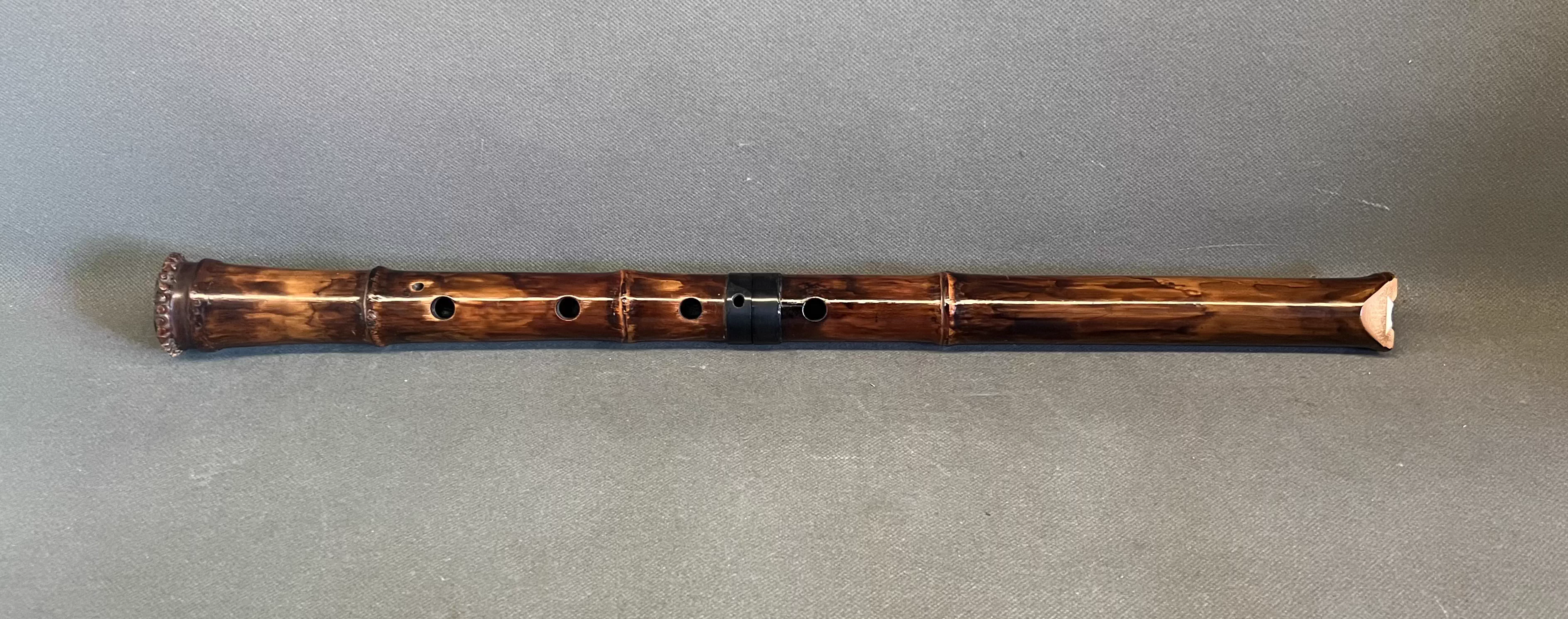 日本竹治铭琴古流尺八一套8支带尺八箱竹治尺八工坊出品