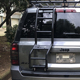 Suitable For Jeep: Free Passenger Car Roof Modified Car Luggage Rack - Stainless Steel Rear Climbing Ladder, Back Ladder - Free Punching, Non-Destructive Security