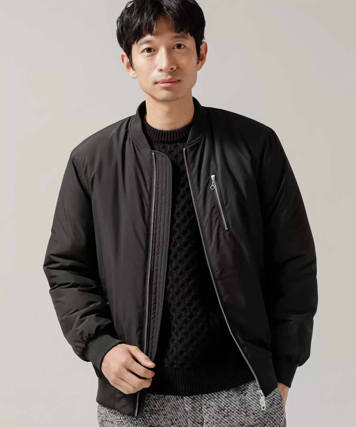 东京胖黄瓜日本代购nano Universe ｍａ １中棉夹克26