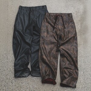 
[50% off] BEAMS PLUS / Painter Pants Lined Aged Leather Pants Men’s 0380