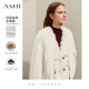 AMII new Chinese environmentally friendly fur girl 2024 autumn new coatlift Su leather buckle imitation mink velvet v -neck jacket
