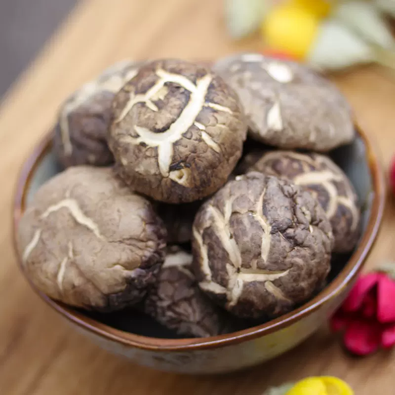 花菇250g浙江庆元椴木厚肉剪根干货特产香菇冬菇