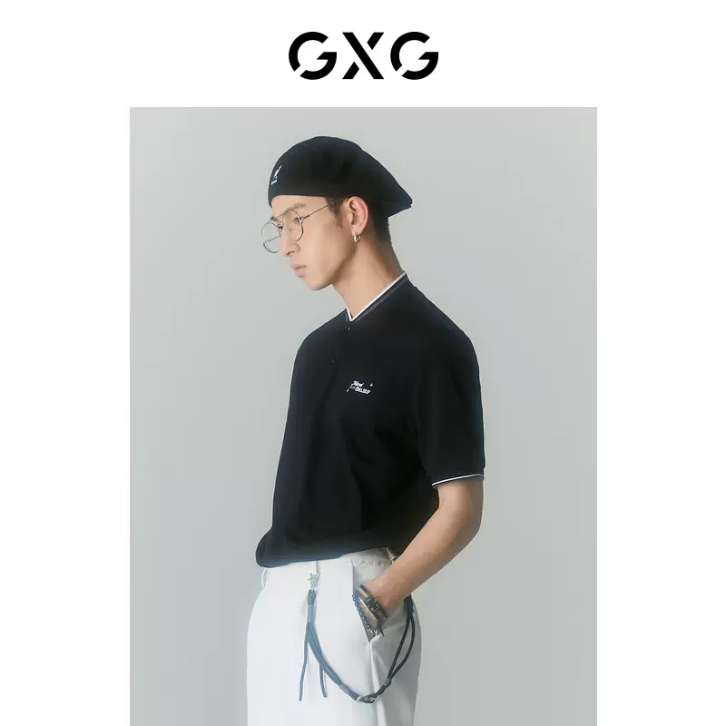 GXG 自我疗愈系列 男式短袖立领Polo衫 天猫优惠券折后￥79包邮（￥189-110）
