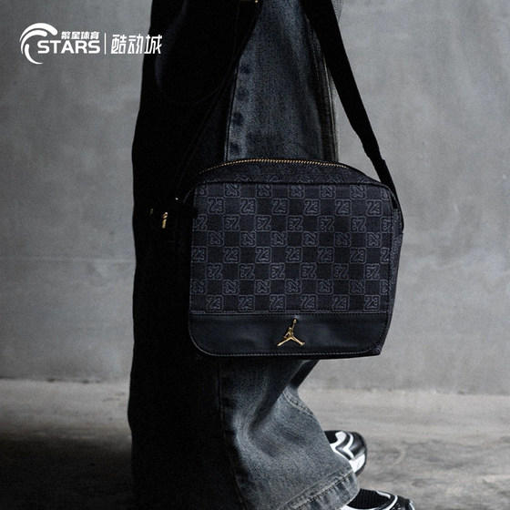 
JORDAN shoulder bag men and women sports bag casual bag AJ crossbody bag full print storage bag versatile and fashionable small square bag